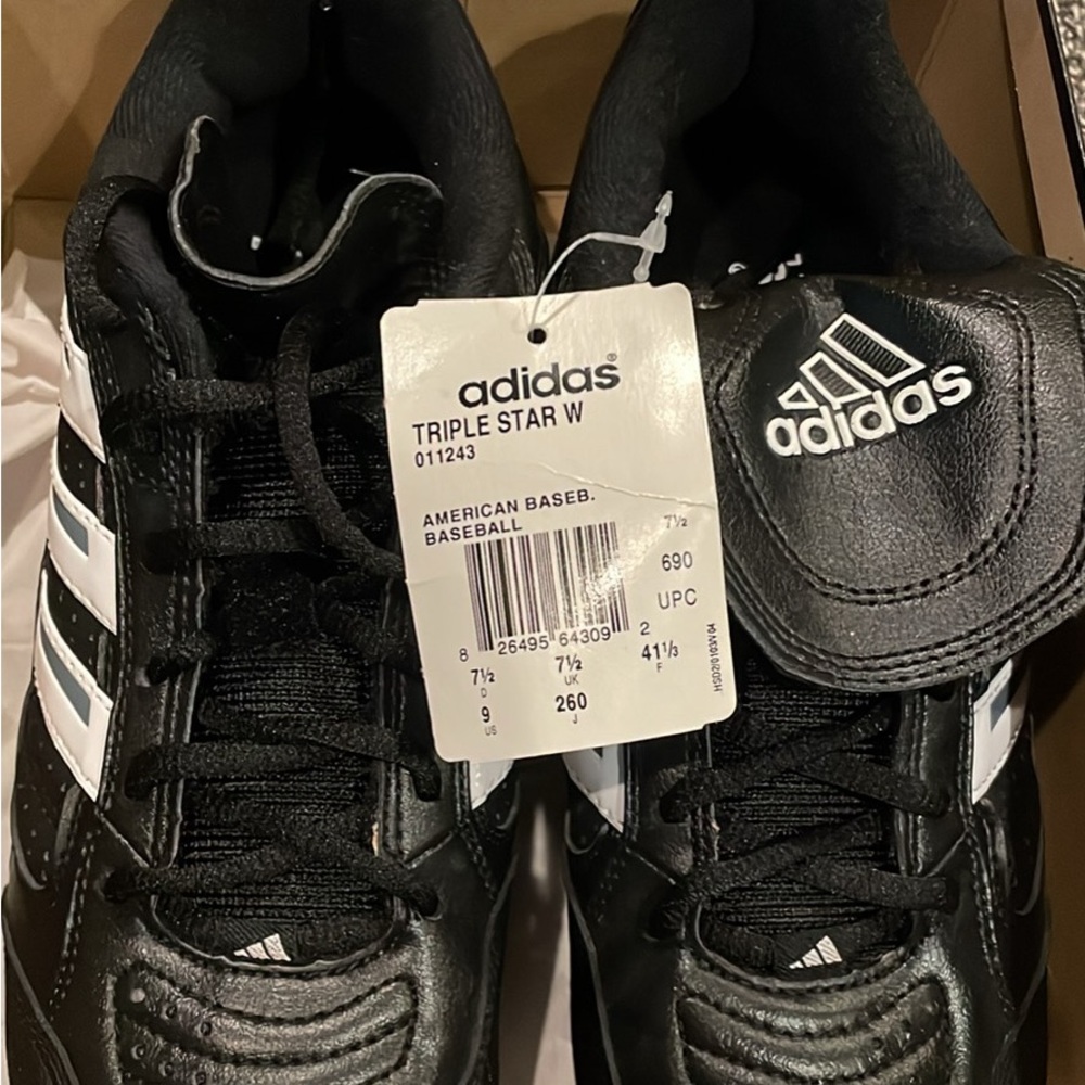 NWT baseball or softball. Adidas women’s cleats - size 9